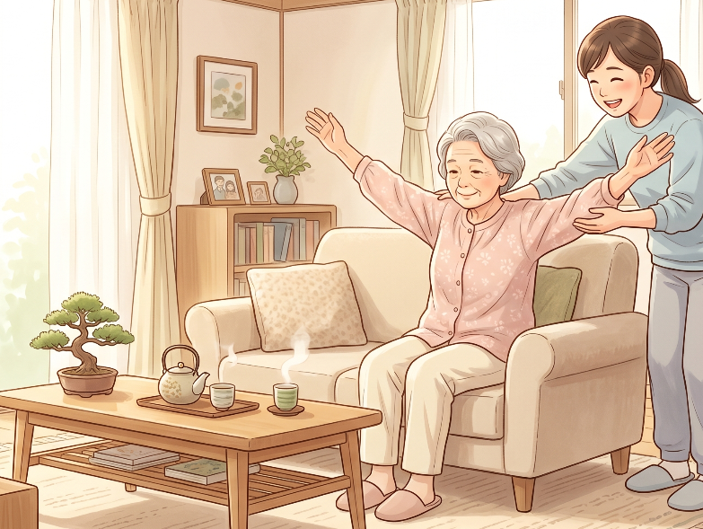 ✨ ขยับวันละนิด พิชิตความเบื่อ: กิจกรรมยืดเหยียดสำหรับผู้สูงวัย ที่มีภาวะปัสสาวะเล็ด