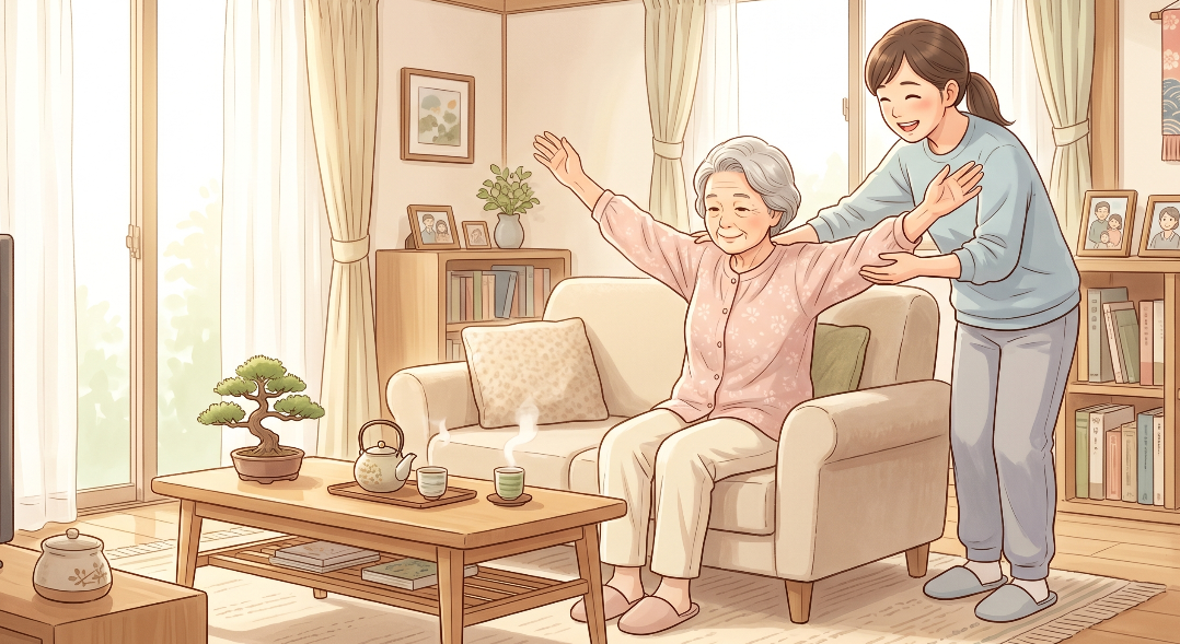 ✨ ขยับวันละนิด พิชิตความเบื่อ: กิจกรรมยืดเหยียดสำหรับผู้สูงวัย ที่มีภาวะปัสสาวะเล็ด